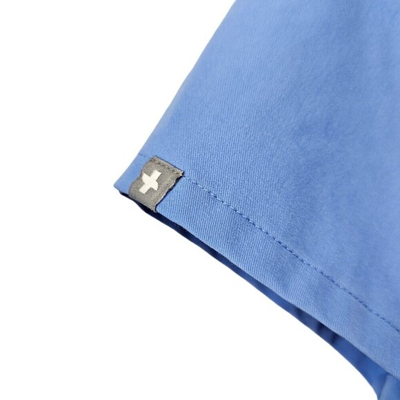 Figs Catarina One-Pocket Blue Scrub Top - Picture 4 of 8